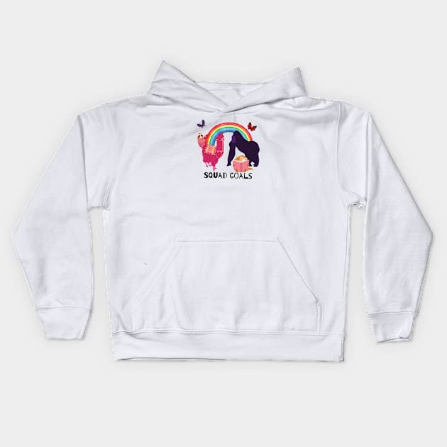 Squad goals Kids Hoodie by Serotonin